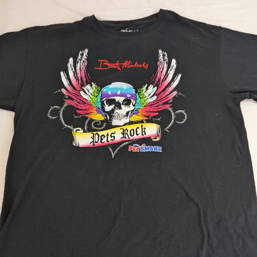 Bret Michaels Pets Smart Promo Tee "Does Your Pet Rock?" xL